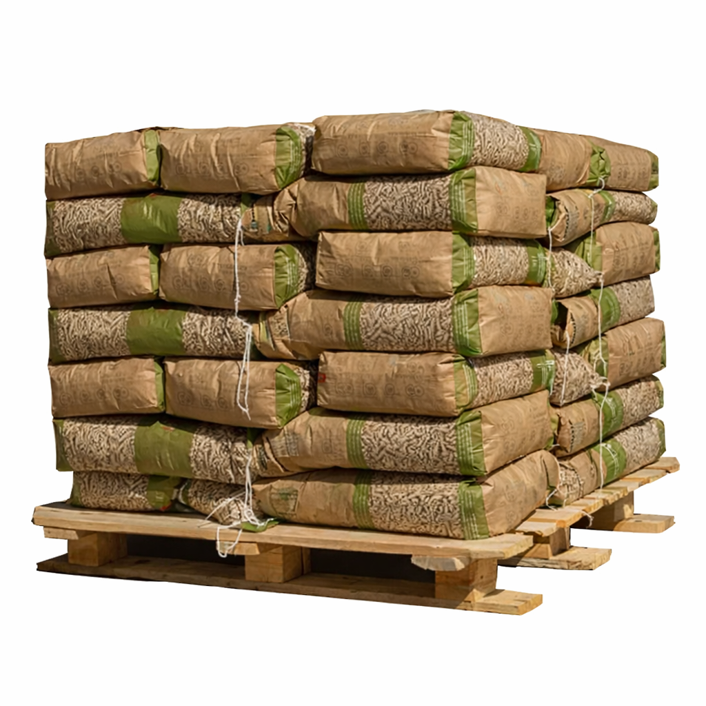 Palette mit 42 Beuteln PINONERO-Pellets