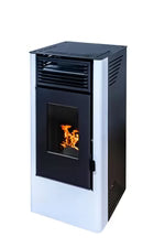 Pelletheizung, 9 kW, Weiß